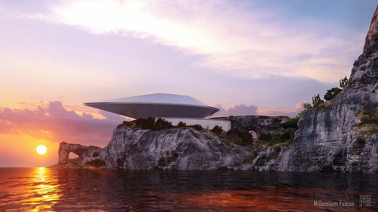 【LUMION 10】概念建筑#6 Millennium Falcon（图ZMjIxNTczMDg4） - 建筑设计 - 站酷设计师ShangYK原创素材 - 站酷ZCOOL