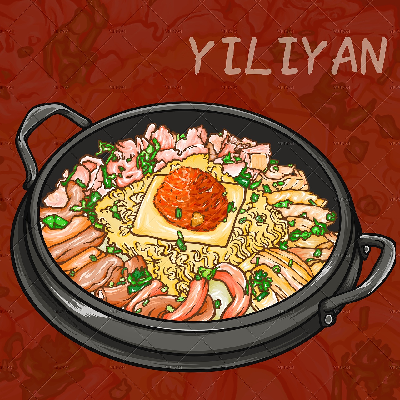 部队锅（图ZMzM2Mzc4ODM2） - 商业插画 - 站酷设计师一颗咸盐原创素材 - 站酷ZCOOL