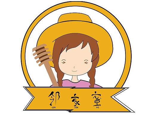 百花蜜LOGO（個人主頁-ZNDI5MTg1NzI=） - Logo - 站酷設計師門前西瓜樹原創(chuàng)素材 - 站酷ZCOOL