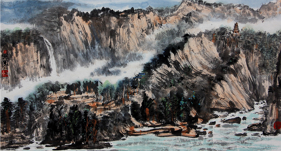 国画暑假班徐卫国老师国画作品