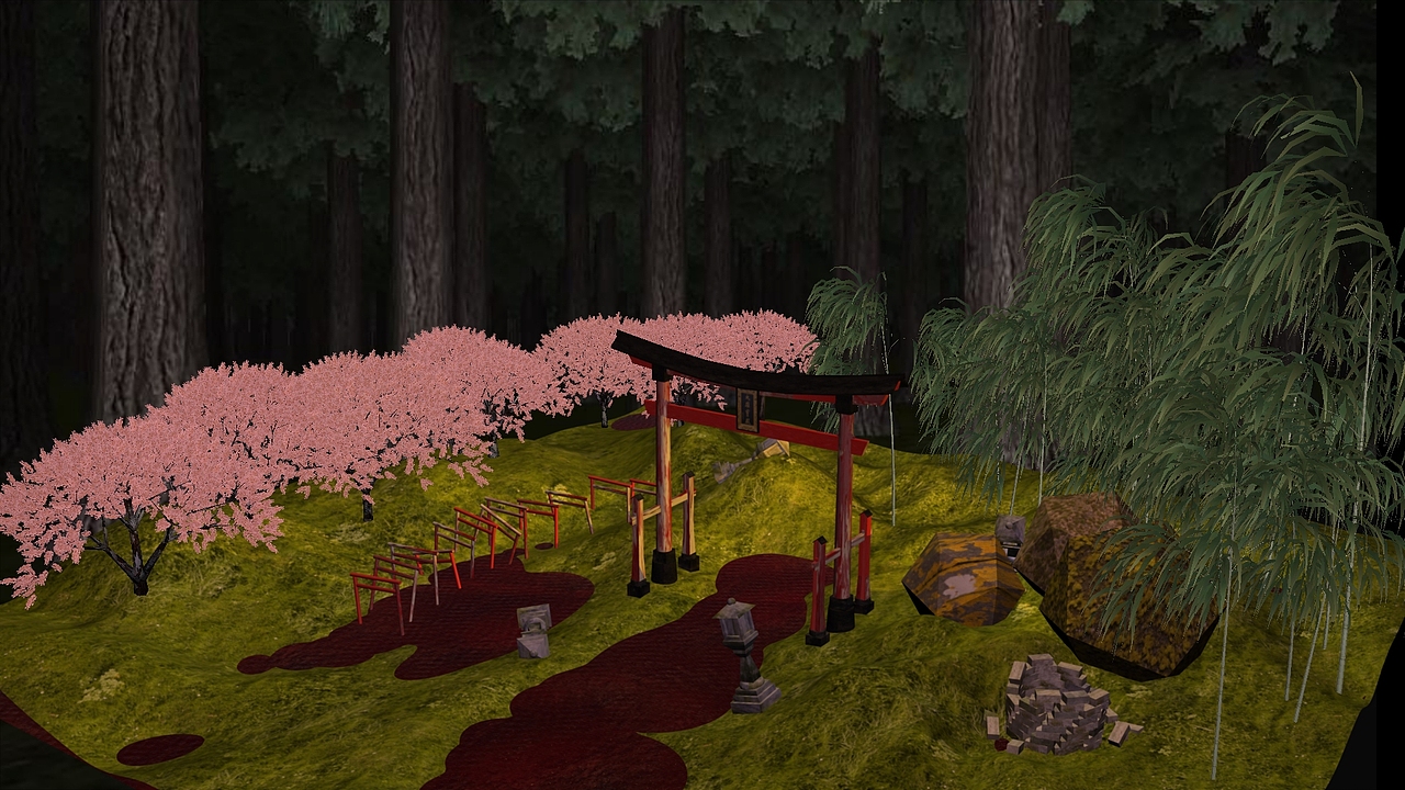 血池神社 - 建模