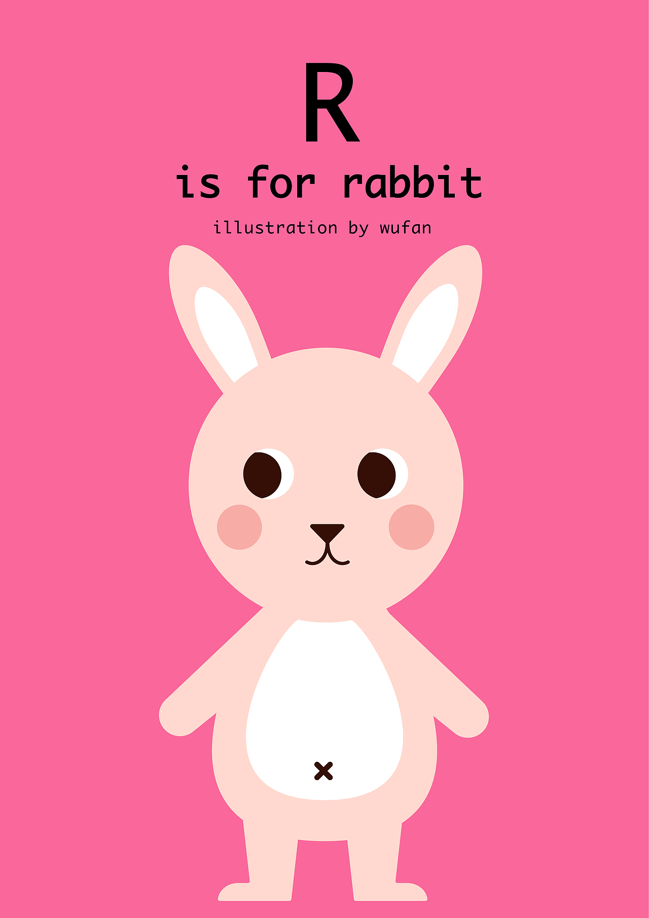 扁平风动物系列儿童插画