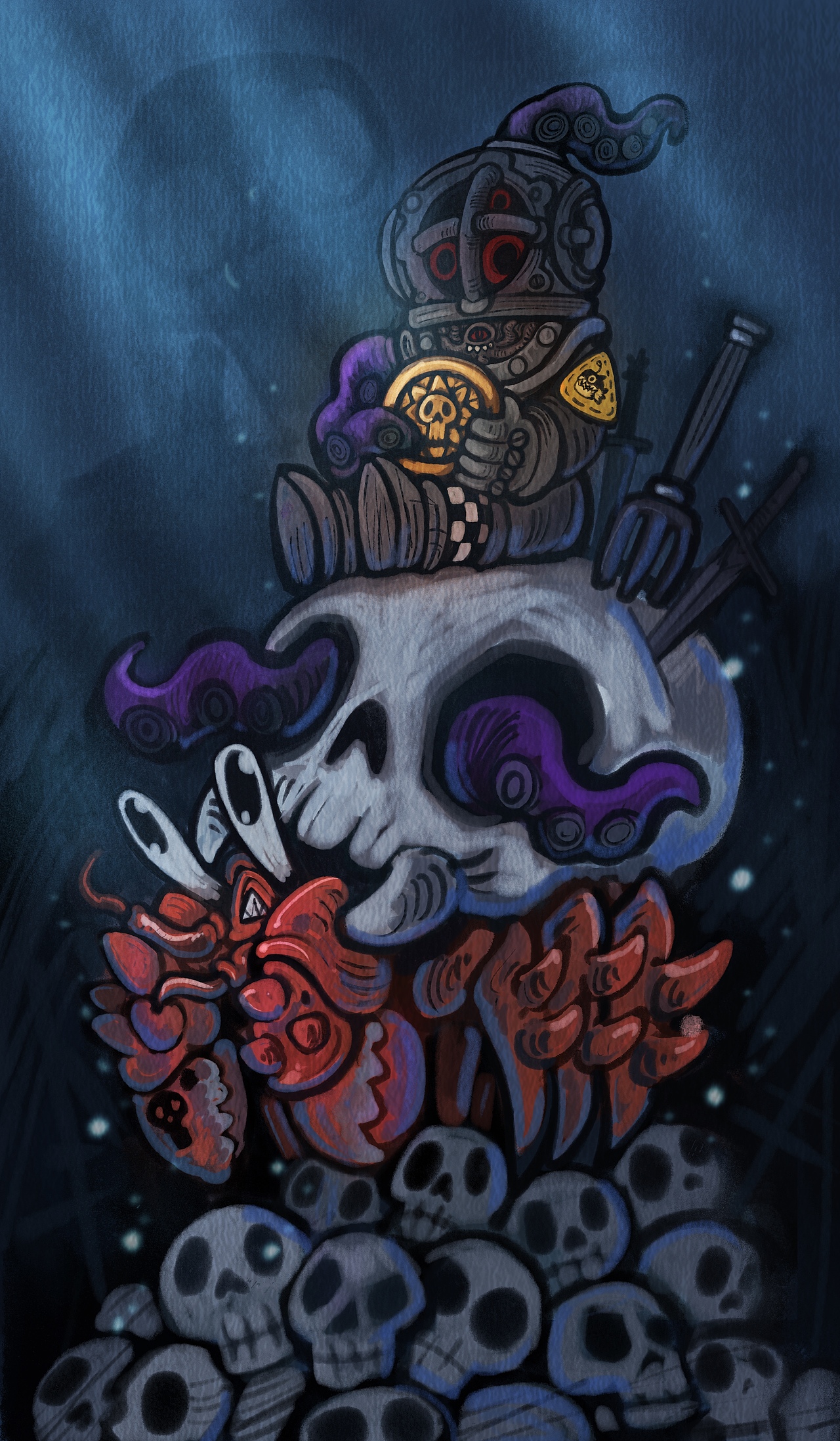 塔罗牌-金币（图ZMzgyMDc5NDQ4） - 商业插画 - 站酷设计师还是一碗泡面原创素材 - 站酷ZCOOL