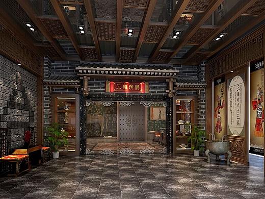 兰州火锅店装修设计|甘肃陇南主题火锅店设计