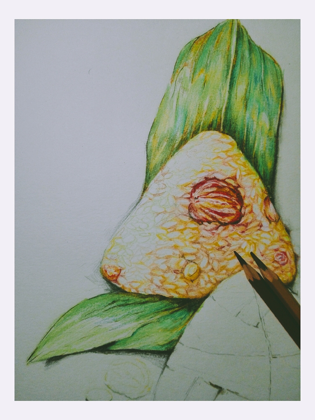 也看了看别人画的粽子，都好好