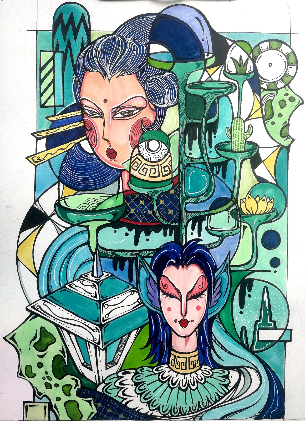 考研装饰画考研海报设计优秀作业展览