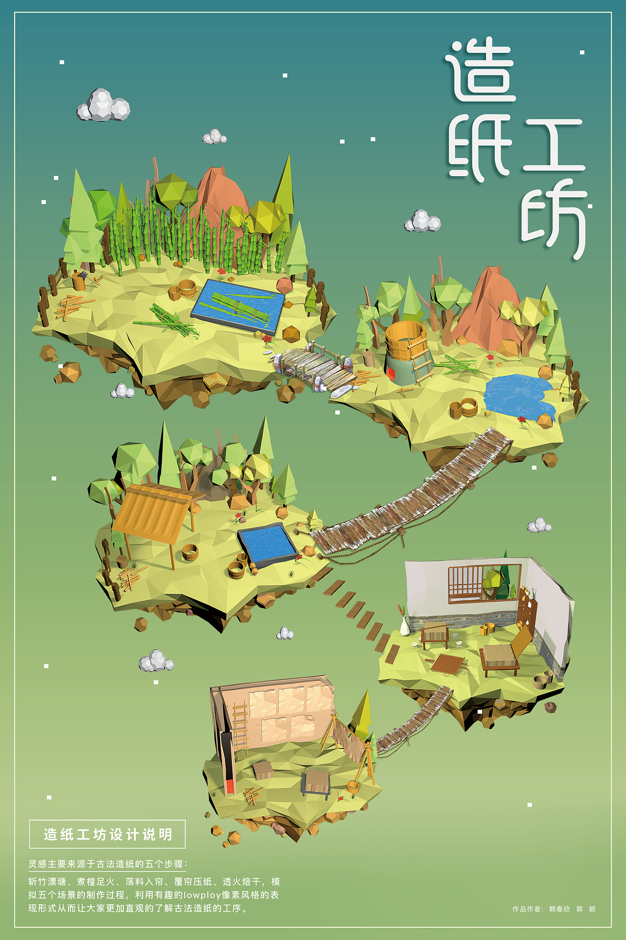 《造纸工坊》-三维动画设计