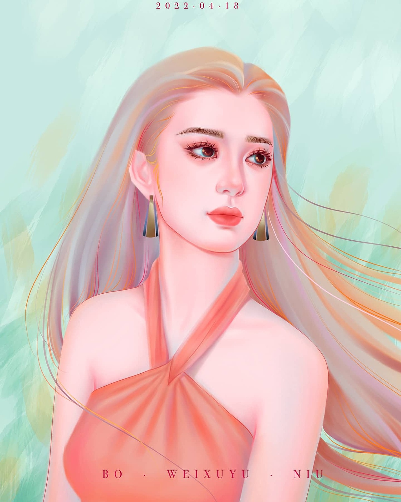 iPad手绘头像（图ZMjk4ODE1MDk2） - 创作习作 - 站酷设计师小画渣阿波妞原创素材 - 站酷ZCOOL