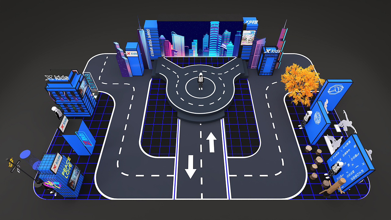 商场小活动赛博朋克风（图ZMjc1NzQ2MzI4） - 其他三维 - 站酷设计师悄悄cc原创素材 - 站酷ZCOOL