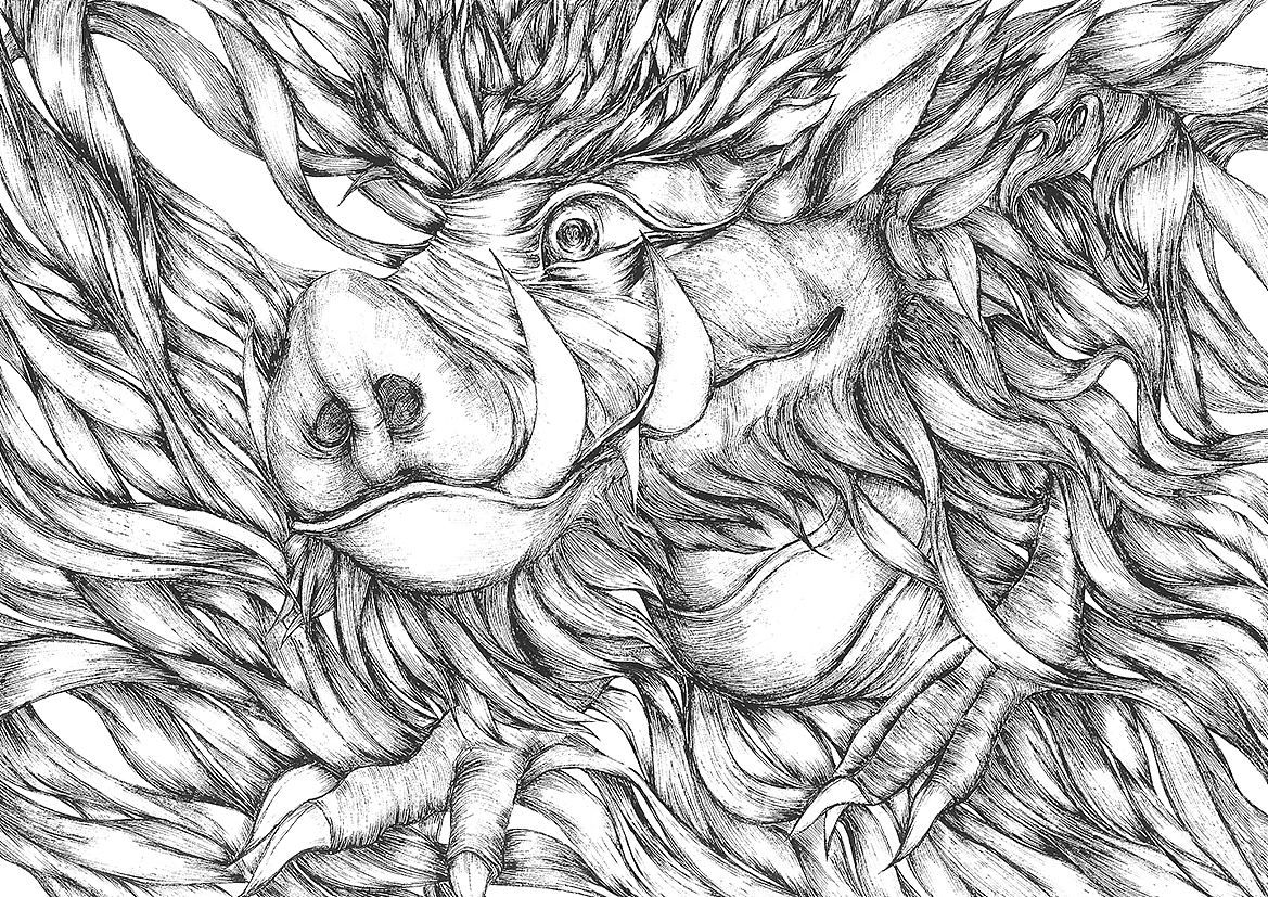 山海经异兽插画设计