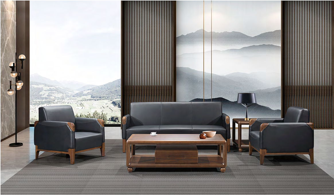 实木现代办公家具