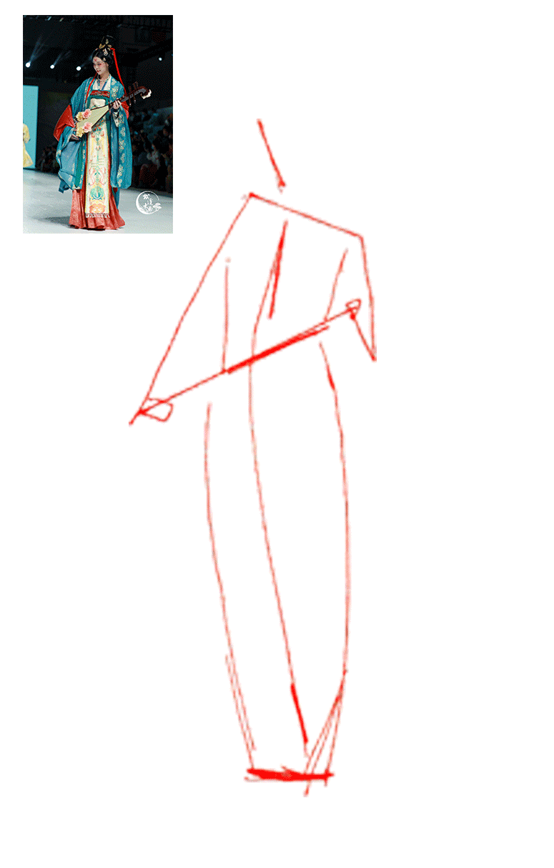 「华裳九州」汉服插画×教程