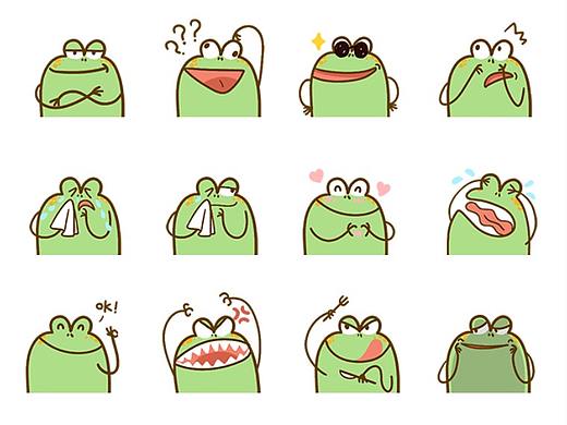 一只小蛤蟆表情