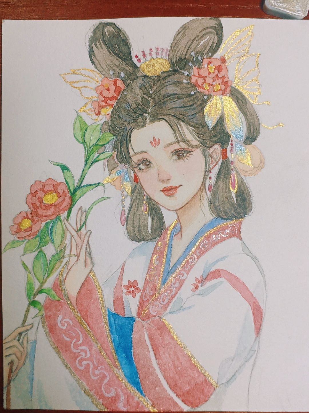 古风水彩人物手绘（图ZMzU0NTg0Nzk2） - 创作习作 - 站酷设计师一直很安静0221原创素材 - 站酷ZCOOL