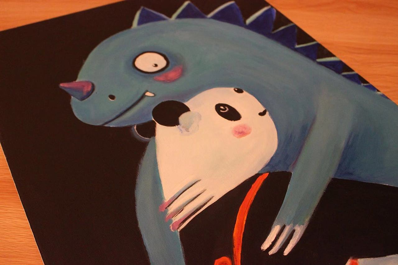 拥抱彼此（图ZMTcyNTk1NDM2） - 儿童插画 - 站酷设计师笔墨粉黛原创素材 - 站酷ZCOOL