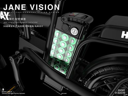 电动自行车3D建模渲染