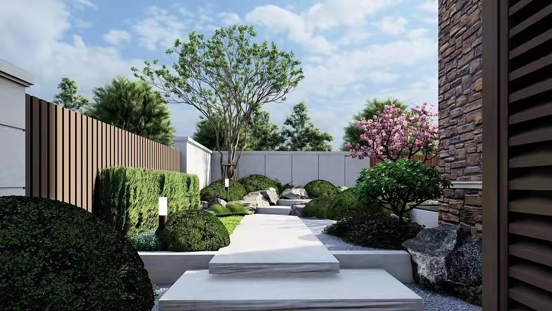 室外花园效果图