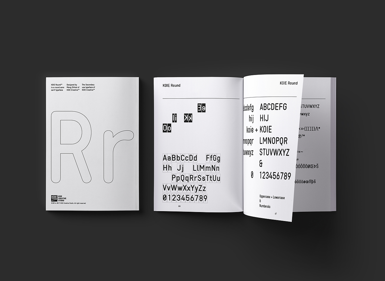 KOIE Round Specimen 字体样本册（图ZMTE0NDI5Mjgw） - 字体/字形 - 站酷设计师自然卷舌音原创素材 - 站酷ZCOOL