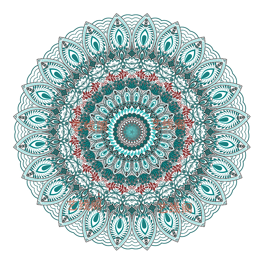 曼陀罗（图ZMTk3OTc0OTEy） - 商业插画 - 站酷设计师艺线阁阁主原创素材 - 站酷ZCOOL