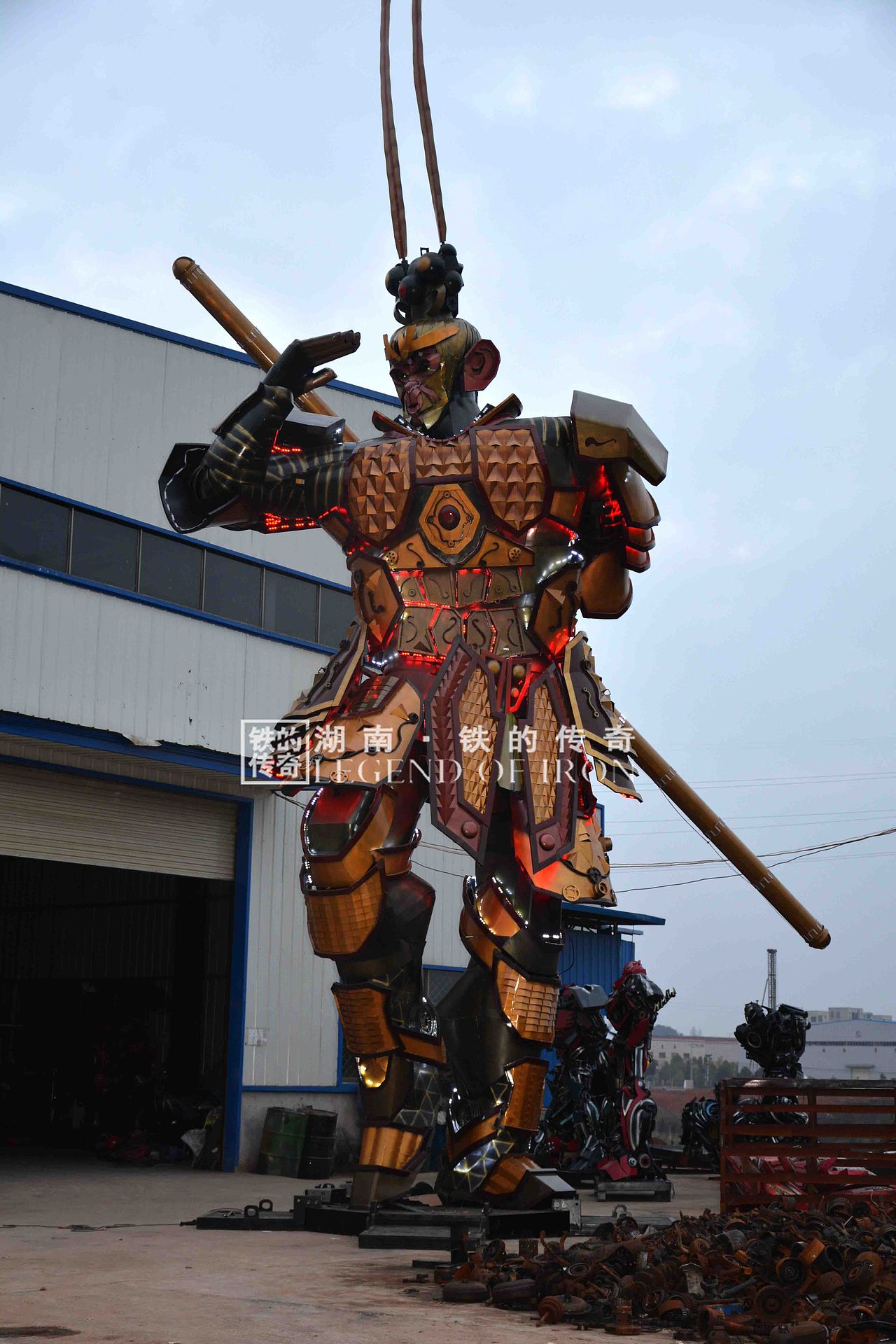 铁的传奇2016猴年献礼：全球最大钢雕齐天大圣问世（图ZNDA4MTc1MzI=） - 工艺品设计 - 站酷设计师铁的传奇原创素材 - 站酷ZCOOL