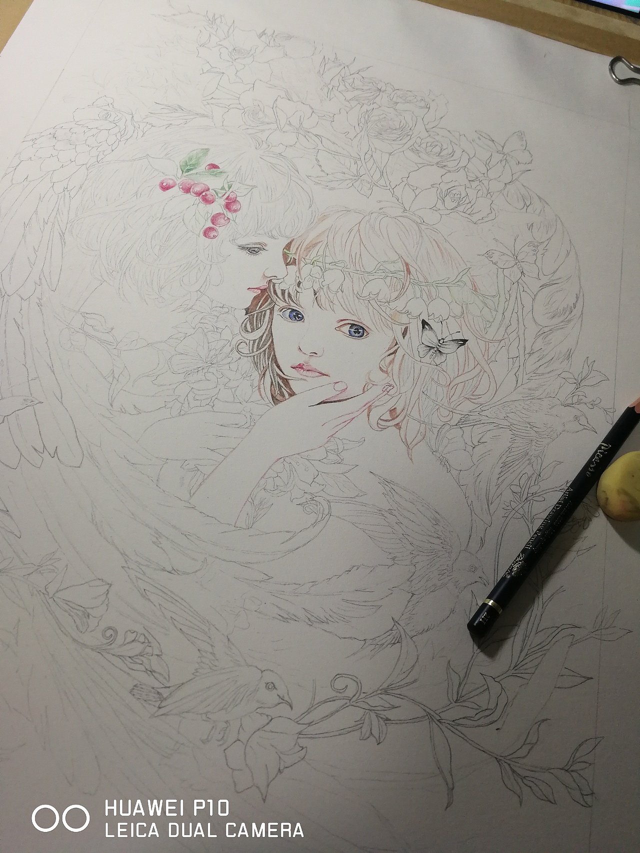十二星座—双子座(临摹)|纯艺术|绘画|三皮君_临摹作品-站酷zcool