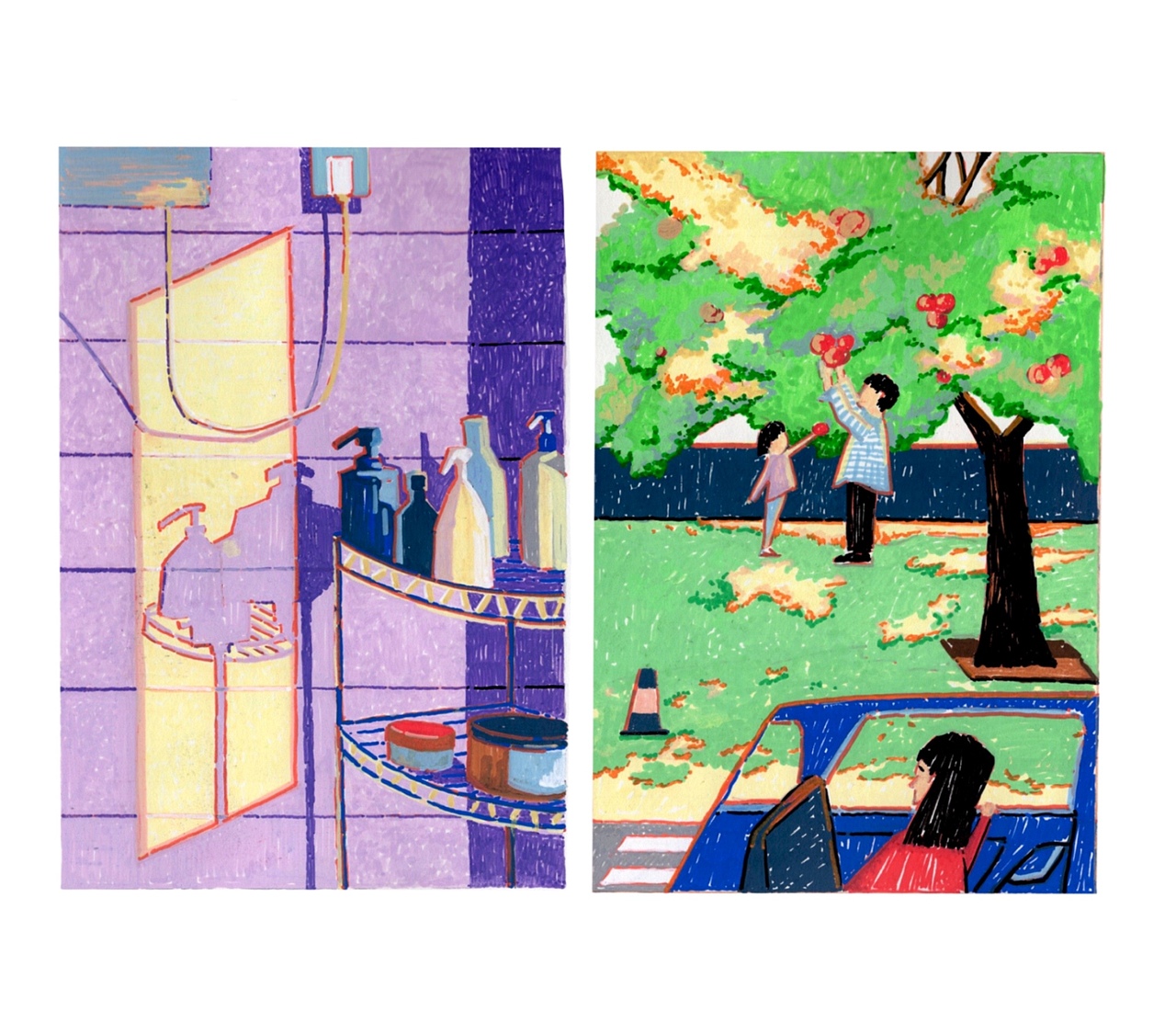 [总结]2020年手绘合集（图ZMjM4NDI4MjQw） - 艺术插画 - 站酷设计师小只XIAOZHI原创素材 - 站酷ZCOOL