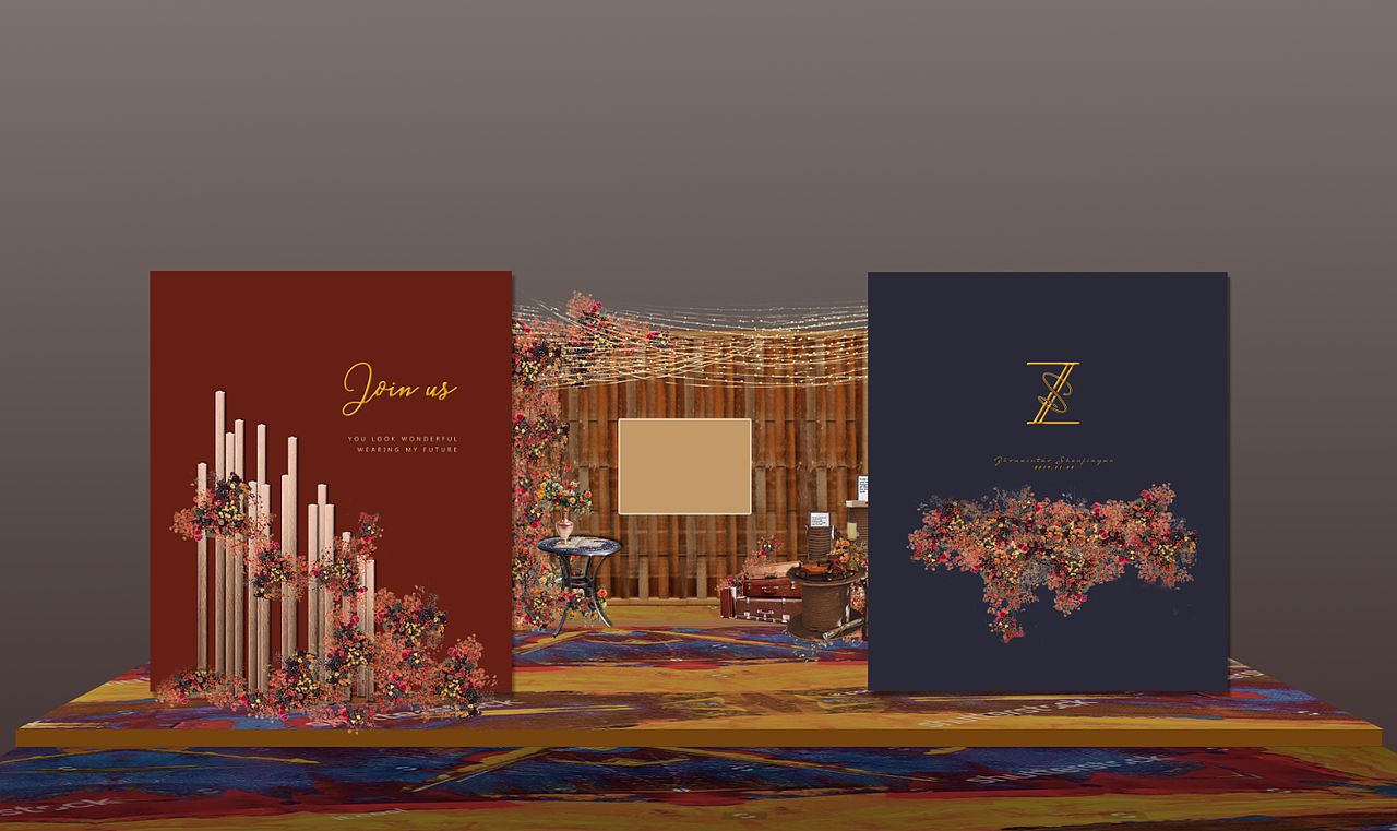 婚礼效果图（图ZMjYyNjM5NjA0） - 展陈设计 - 站酷设计师丹是彤原创素材 - 站酷ZCOOL