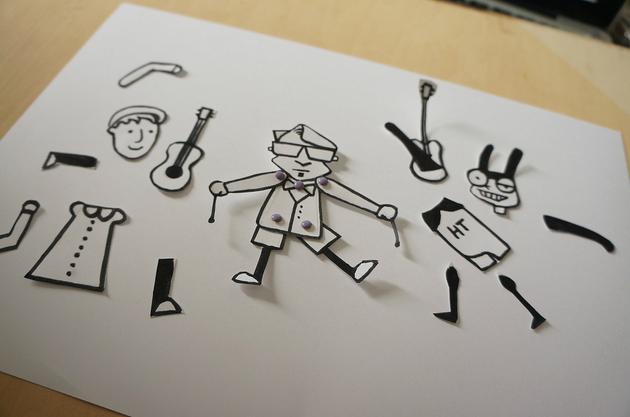 buskerbuskerxpaperdoll关节可动纸娃娃