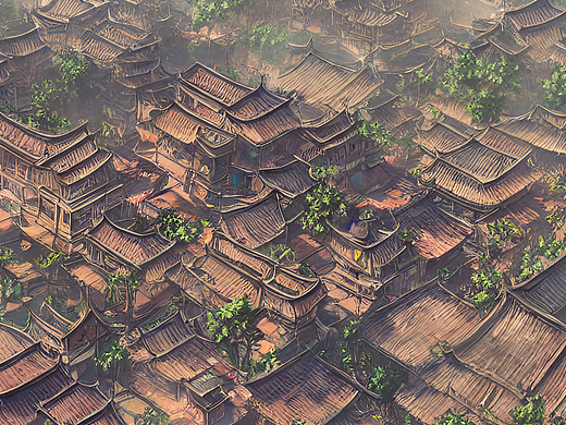 #AI创作实验室#安徽古镇（个人主页-ZNjI1ODI2NTY=） - AI作品 - 站酷设计师Z880380424原创素材 - 站酷ZCOOL
