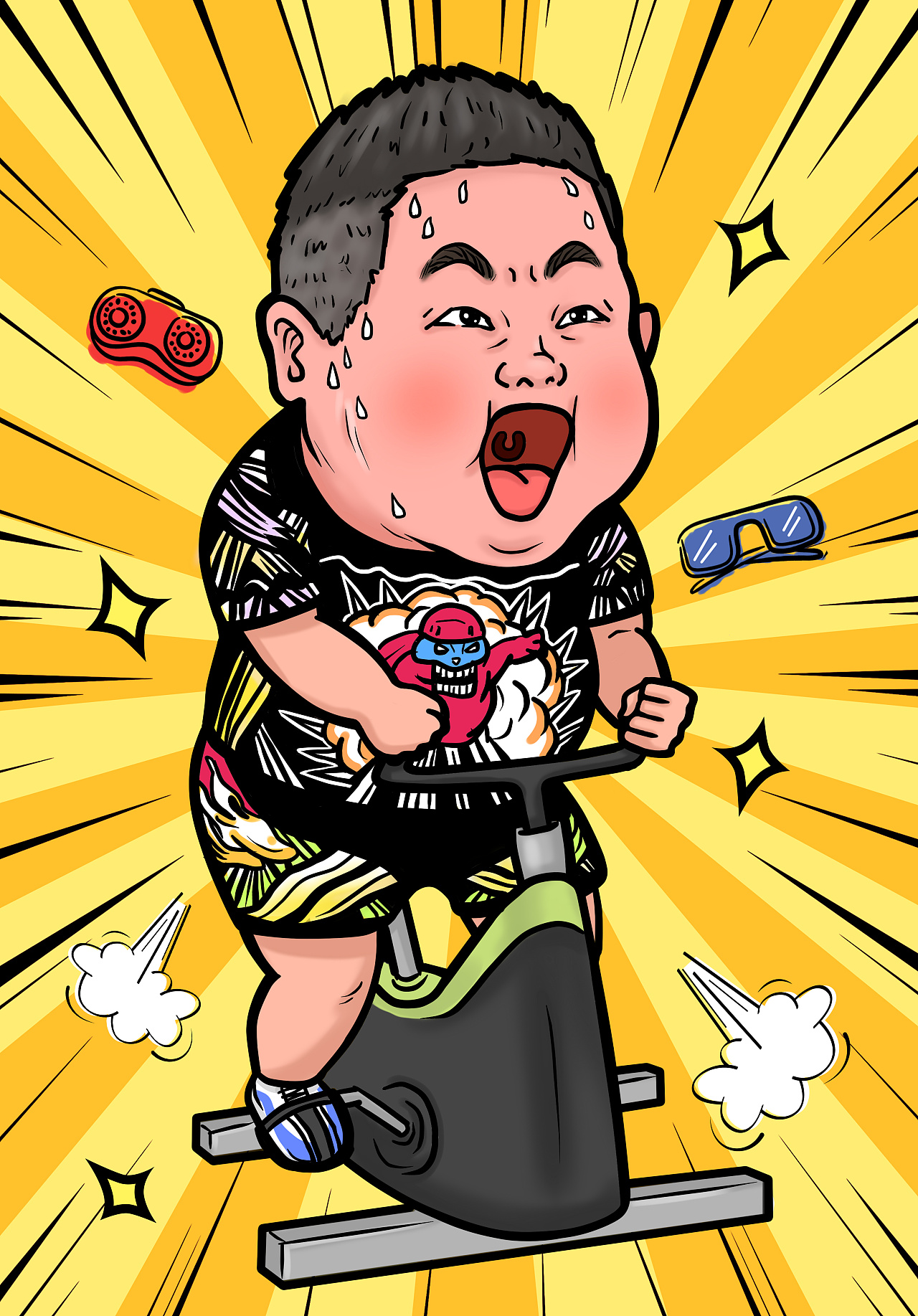 单车冲啊|动漫|单幅漫画|z94682689 - 原创作品 - 站酷 (zcool)