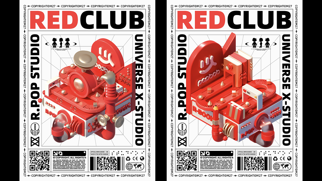 R-POP潮流红人馆IP形象设计（图ZMjc5NDIyNzYw） - IP形象 - 站酷设计师猫二七原创素材 - 站酷ZCOOL