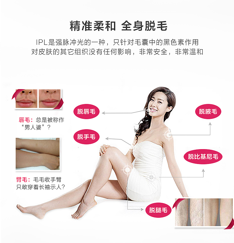 淘宝详情激光脱毛仪描述简介