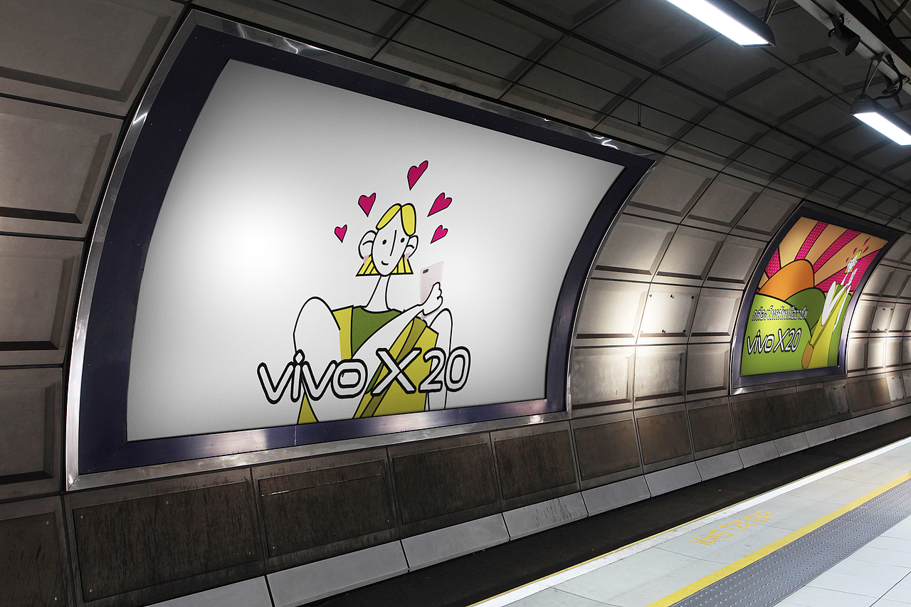 【鼠绘】vivo x20 手机海报创意