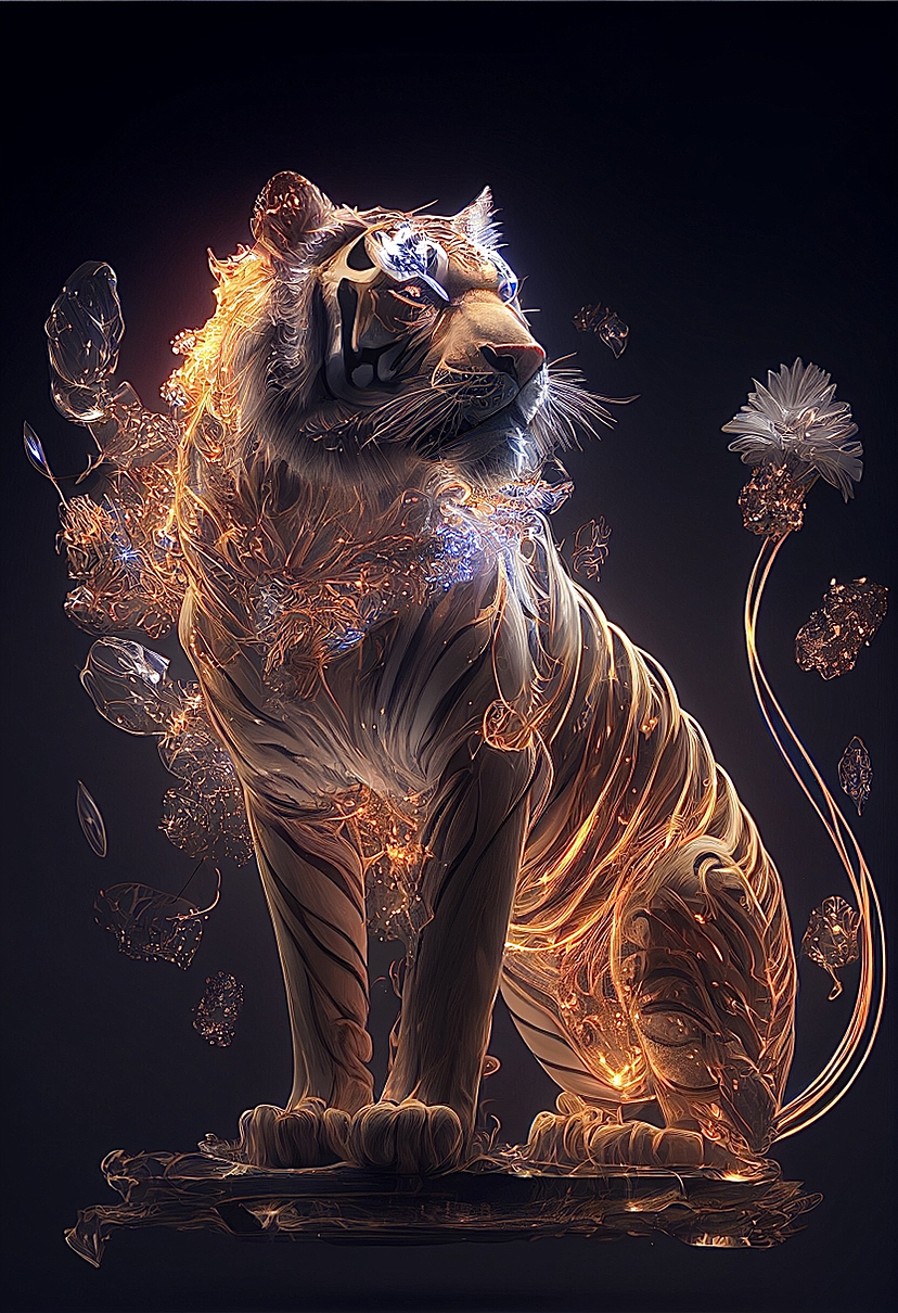 AI绘画虎
