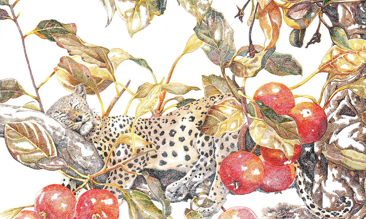 赵娜-《和谐》Harmonious-150x80cm-布面丙烯-2015（图ZMzIwNjIzOTY=） - 绘画 - 站酷设计师赵娜Artist原创素材 - 站酷ZCOOL