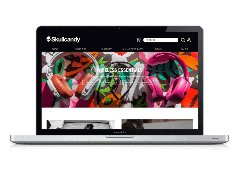 skullcandy耳机网页重构
