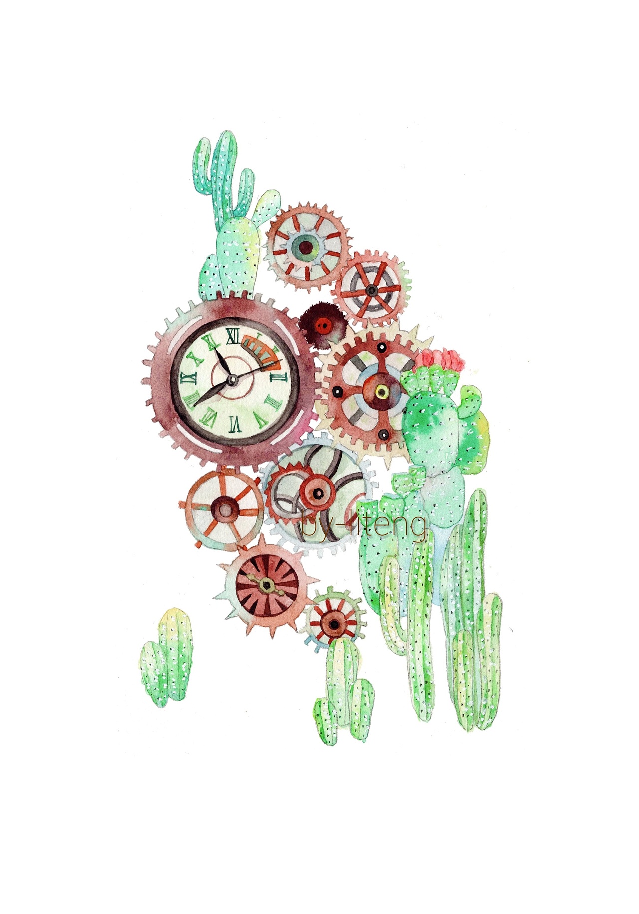 时钟|插画|其他插画|笠藤 - 原创作品 - 站酷 (zcool)