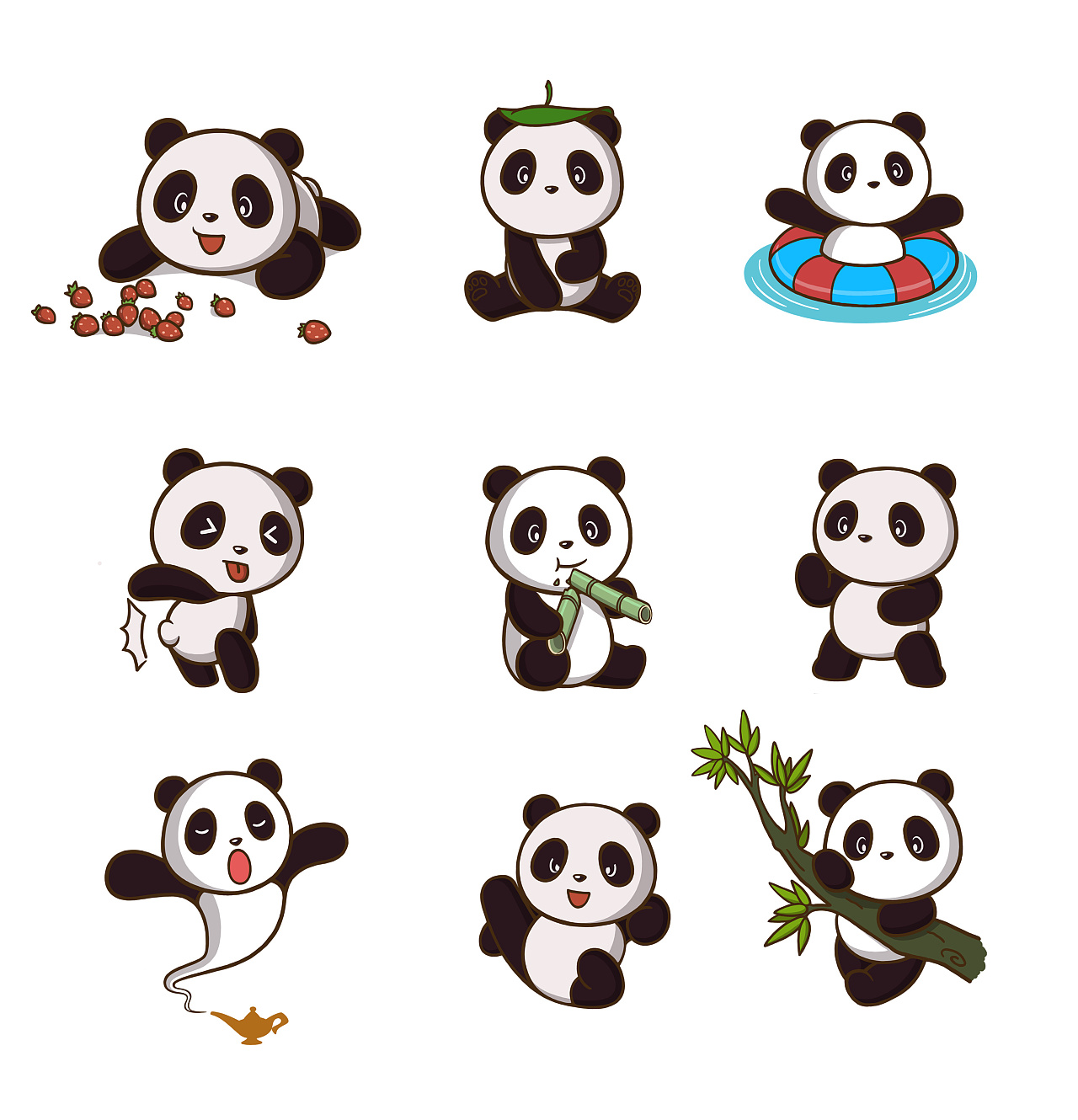 大熊猫的生活|插画|儿童插画|hello春天 - 原创作品 - 站酷 (ZCOOL)