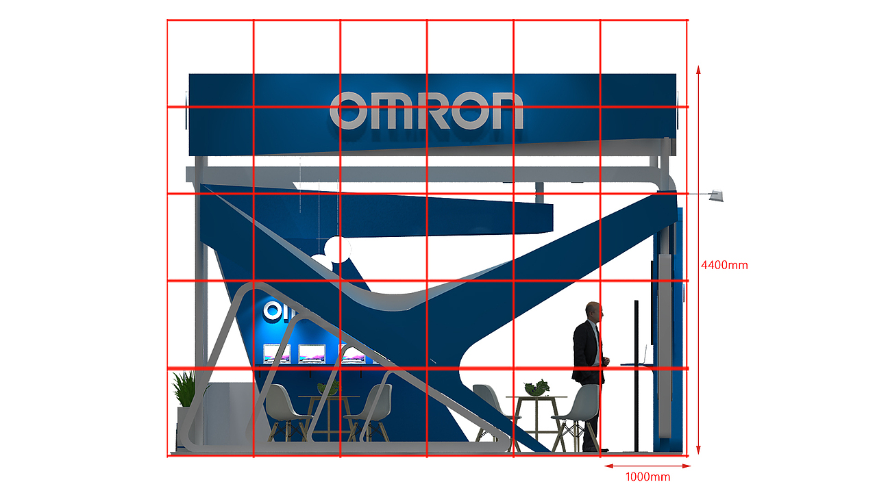 OMRON 展台设计（图ZMTI5Mjk0MDU2） - 建筑/空间 - 站酷设计师XL随性原创素材 - 站酷ZCOOL