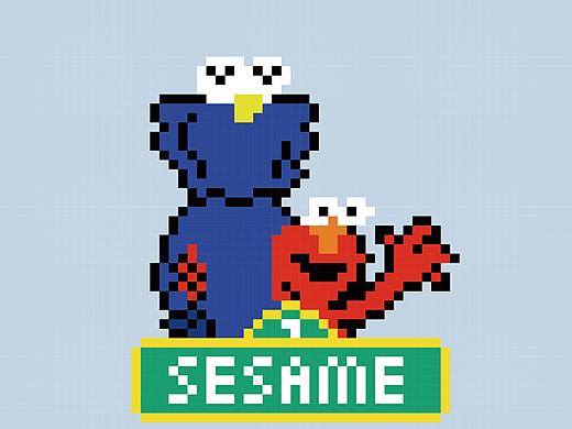 芝麻街（个人主页-ZMzM4NTcyNDQ=） - 像素画 - 站酷设计师七瑾啊原创素材 - 站酷ZCOOL