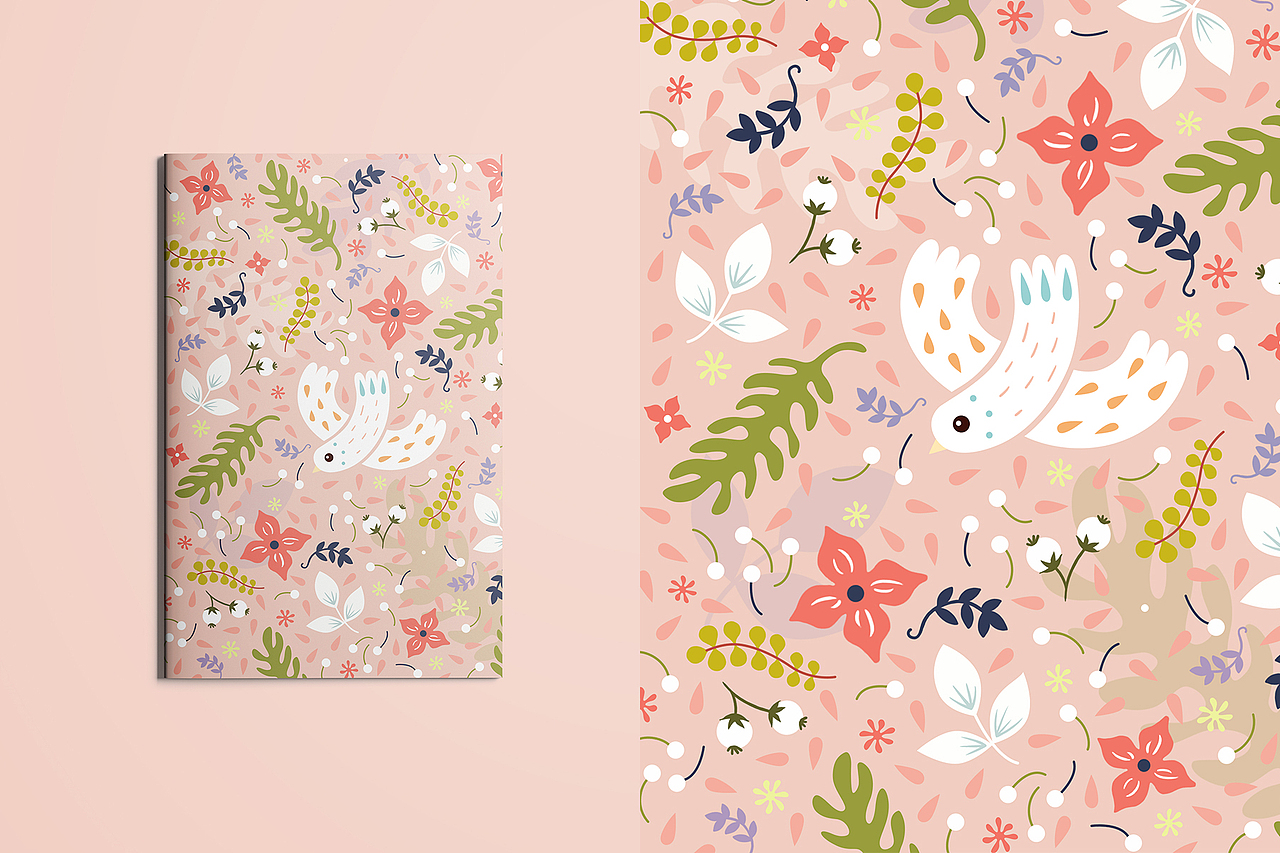 “鸟语花香”笔记本（图ZMTg2NTk4NzEy） - 商业插画 - 站酷设计师zhangyuyio原创素材 - 站酷ZCOOL