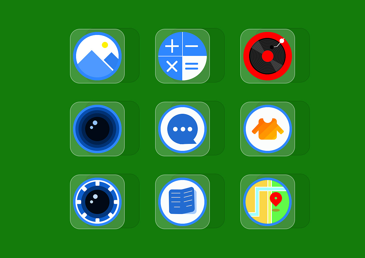 ui扁平化图标临摹设计