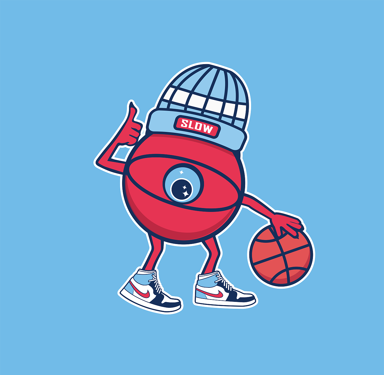 高中篮球队『慢镜头SLOWLENS』设计的视觉包装