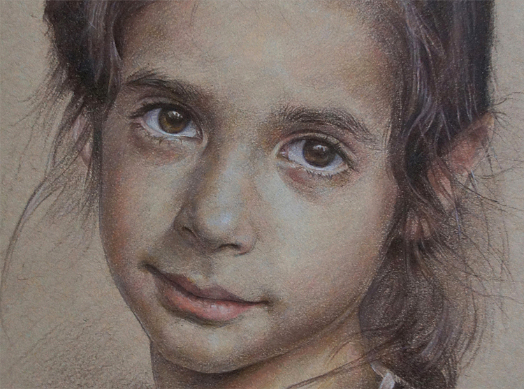 彩铅－《小女孩》（图ZOTk2MDkzMTY=） - 绘画 - 站酷设计师画画的小杰原创素材 - 站酷ZCOOL
