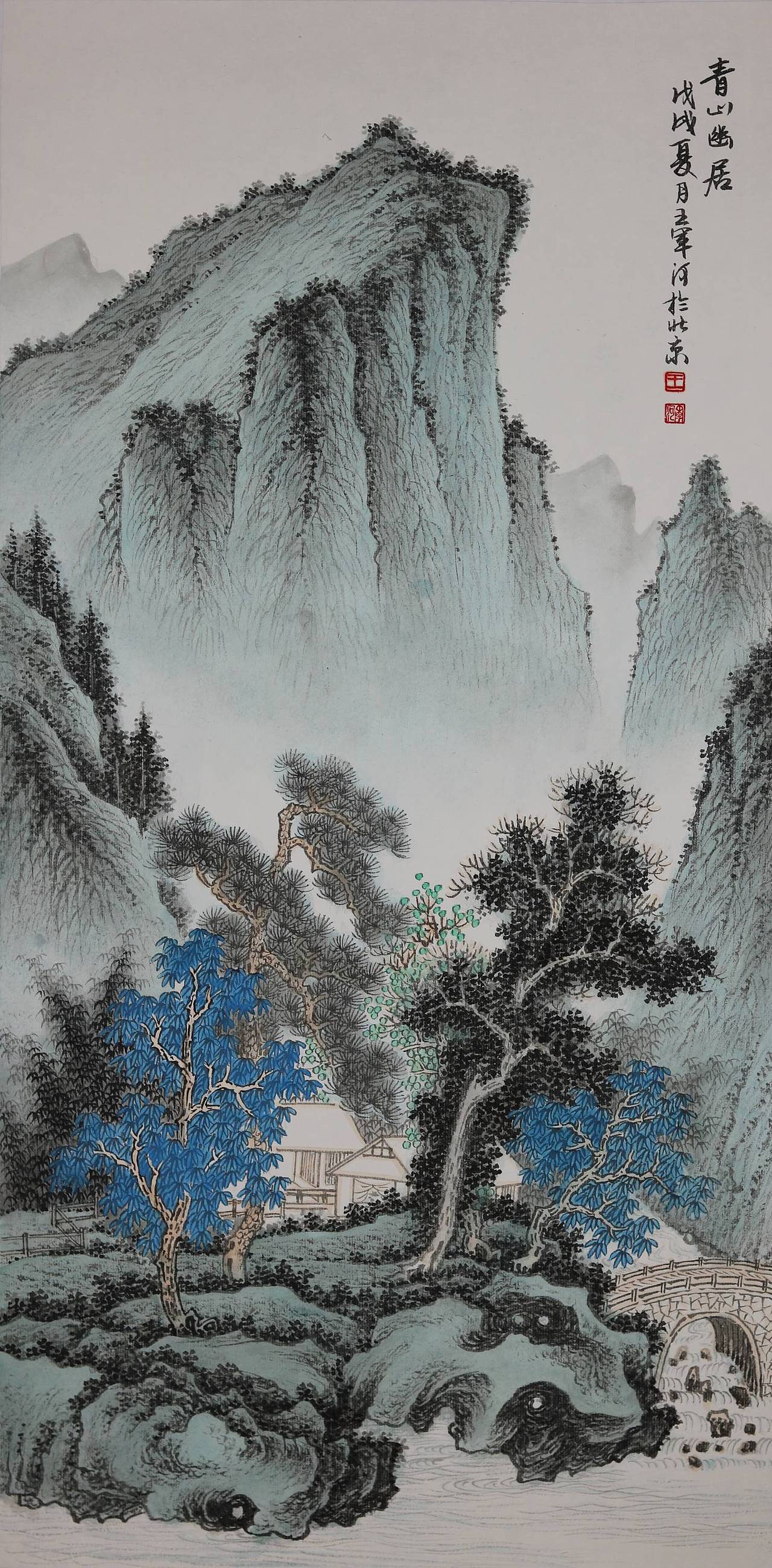 当代工笔山水名家王军河作品欣赏（图ZMjA1NTUwMjYw） - 绘画 - 站酷设计师水为邻原创素材 - 站酷ZCOOL