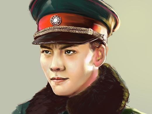 陈伟霆手绘 老九门人像绘画 张大佛爷手绘插画