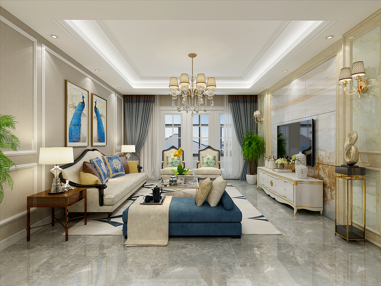 簡(jiǎn)歐風(fēng)格（圖ZMTY5NDM1MjI0） - 家裝設(shè)計(jì) - 站酷設(shè)計(jì)師貓會(huì)說(shuō)話原創(chuàng)素材 - 站酷ZCOOL