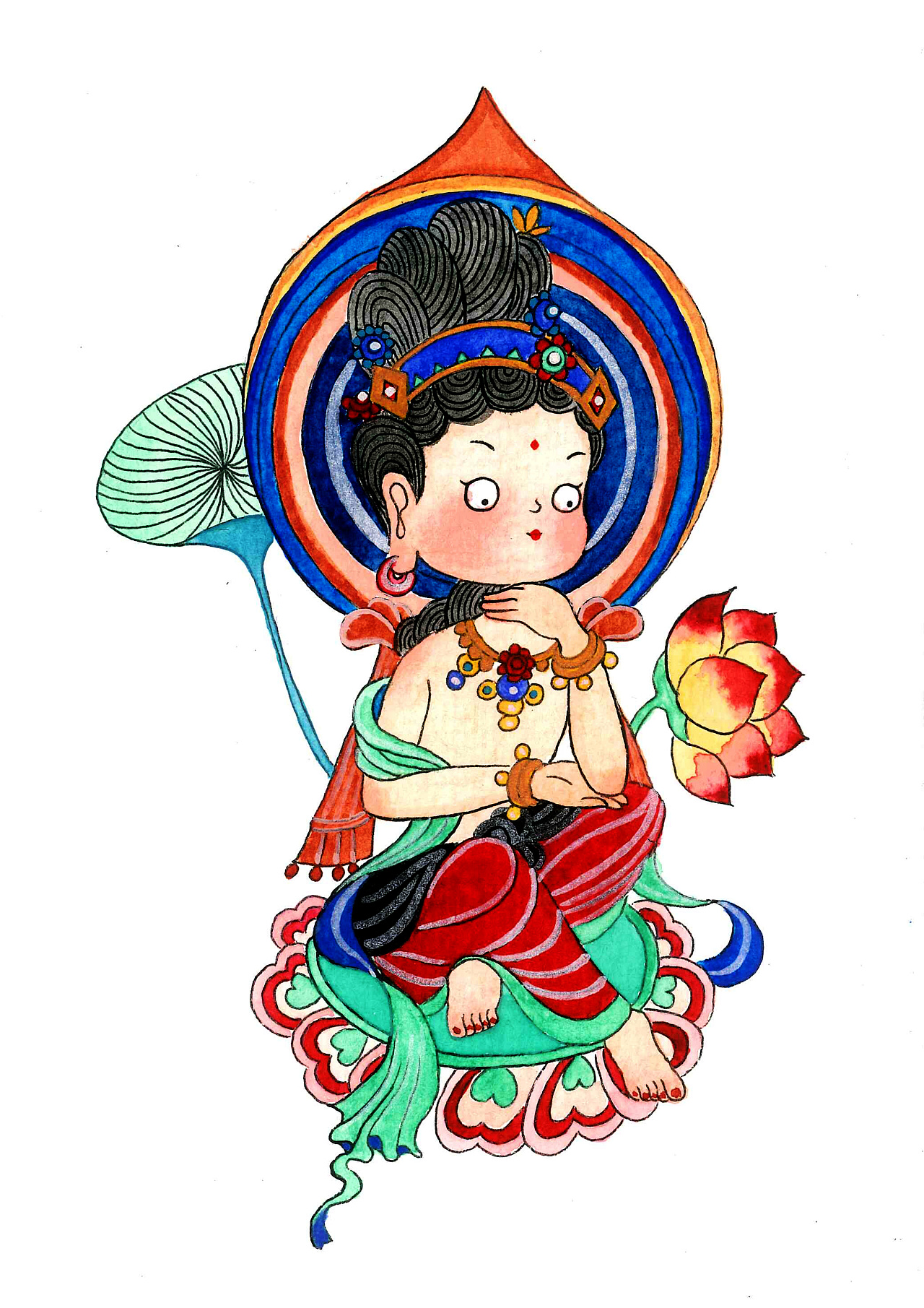 呆萌风敦煌飞天