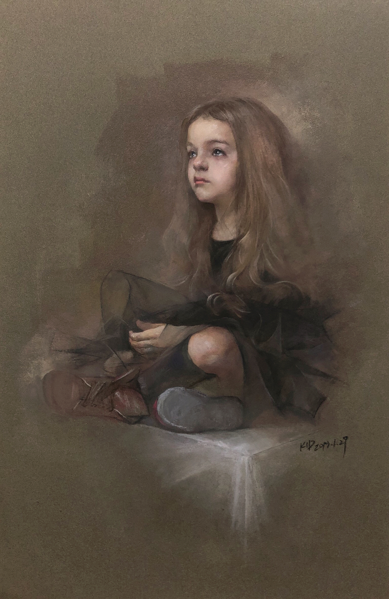 《色粉人物》（图ZMTQzNTI4ODEy） - 绘画 - 站酷设计师何石磊Leo原创素材 - 站酷ZCOOL