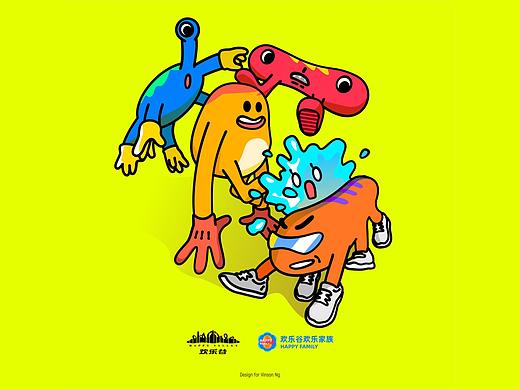 《欢乐家族》（个人主页-ZNTc2NDg5NDg=） - IP形象 - 站酷设计师Vinson_wws原创素材 - 站酷ZCOOL